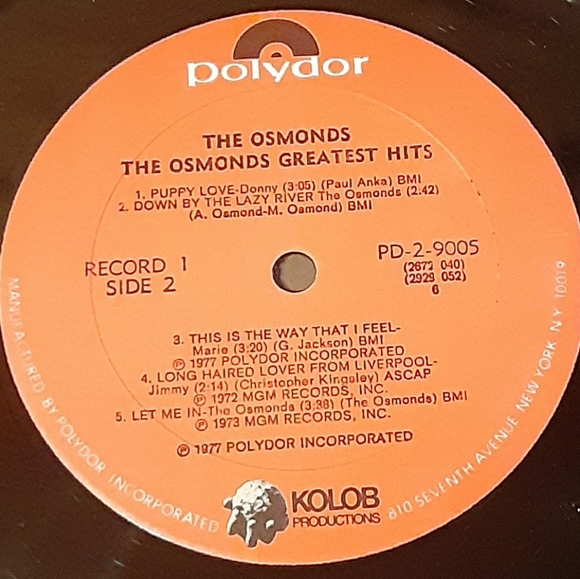 The Osmonds Greatest Hits Gatefold Double Vinyl LP - Picture 7 of 13